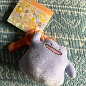 Pokemon Center  Original Ditto (Jolly) Pokemon Natures Plush Key Chain